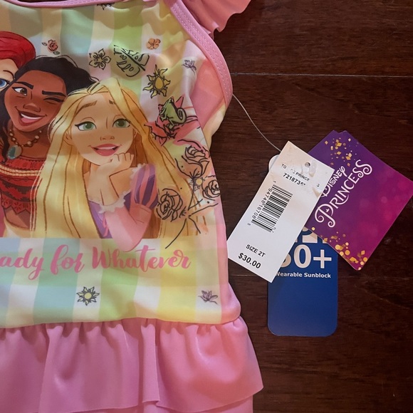 NWT Disney Princess swimsuit toddler / child - Picture 2 of 5